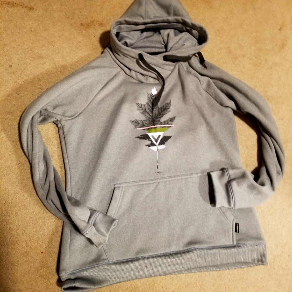 O'Neill Women’s Gray Graphic Pullover Hoodie